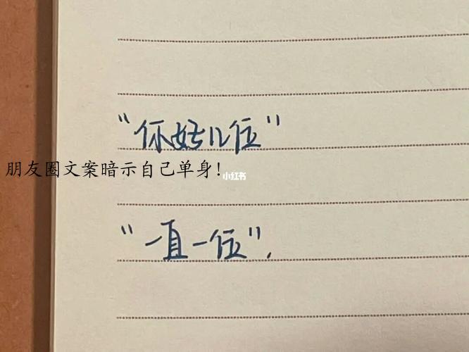 朋友圈文案暗示自己单身!